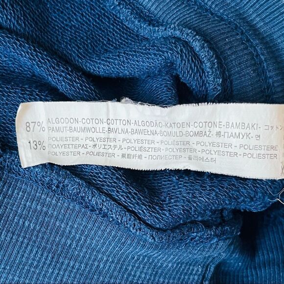 zara Kids blue hoodie size 5-6 years (118 cm) embroidered skate and street - Picture 6 of 8